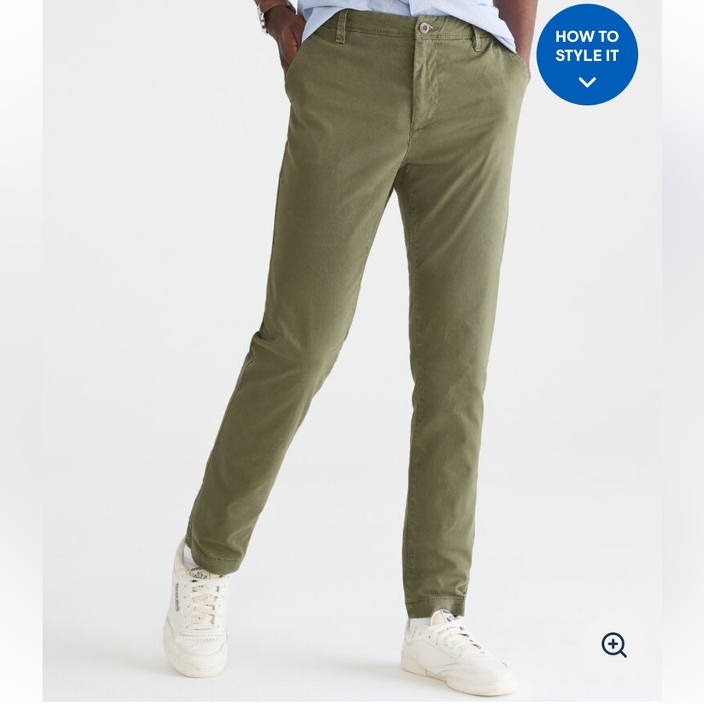 Aeropostale Skinny Stretch Camo Green Chino Pants 42x32